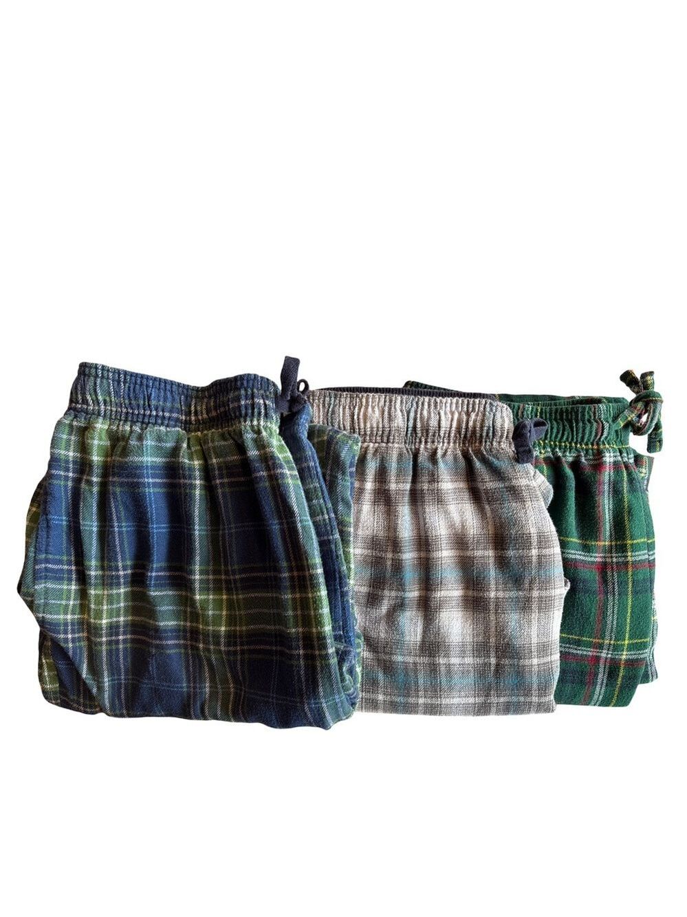 3 Nautica men’s plaid flannel pajama pants Medium